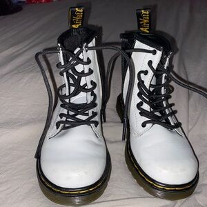 White Toddler Doc Marten Boots